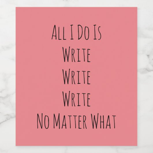 私は書 ワインラベル (シングルラベル)