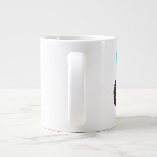 私は最も背の高い巨大なコーヒーマグを支配 ジャンボコーヒーマグカップ (裏面)