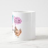 私は最も背の高い巨大なコーヒーマグを支配 ジャンボコーヒーマグカップ (正面)