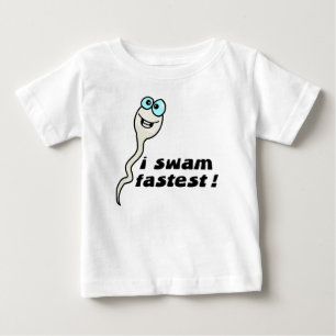 私は最も速く泳ぎました ベビーTシャツ