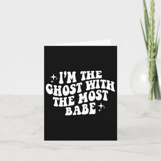 私は最も面白いハロウィーンホールの幽霊である カード (正面)
