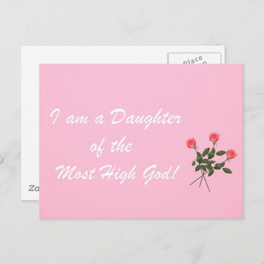 私は最も高い神の娘だ！ ポストカード (正面/裏面)