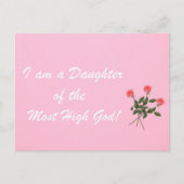 私は最も高い神の娘だ！ ポストカード (正面)