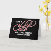 私は最も高い神の子である – Osteen カード (黄色い花)