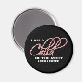 私は最も高い神の子である – Osteen マグネット (正面/裏面)