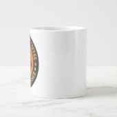 私は最初にコーヒーを飲み、私は物事をする ジャンボコーヒーマグカップ (正面)