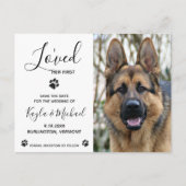 私は最初に彼女を愛しエレガントた – ドモダンッグ結婚ズ 案内ポストカード (正面)