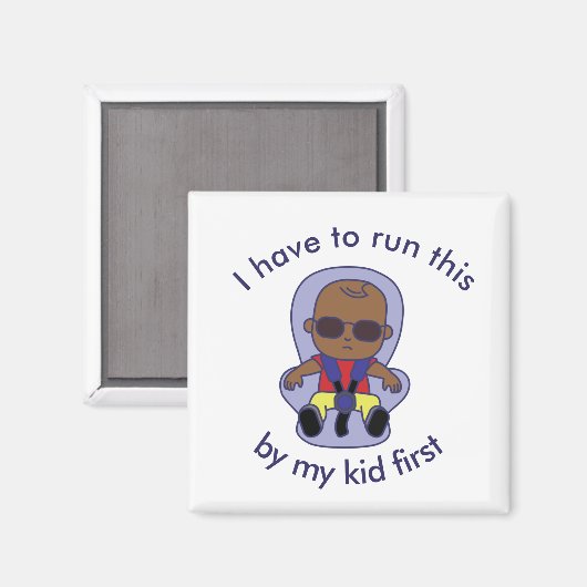 私は最初に走これを私の子供によって行かなければならない マグネット (正面/裏面)