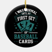 私は最初の野球カードのセットまで普通だった セラミックオーナメント (裏面)