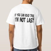 私は最後ではないです Tシャツ (裏面)