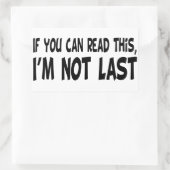 私は最後ではない 長方形シール (バッグ)