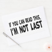 私は最後ではない 長方形シール (封筒)