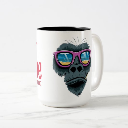 私は最後の瞬間を待っている私を急がないの ツートーンマグカップ (正面右)