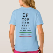 私は最後の視力検査表-すべてのスポーツのランニングではないです Tシャツ (裏面)