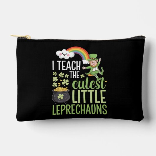 私は最教えも可愛い小さなレプレシャンのアイリッシュのティーシュ アクセサリーポーチ (正面)