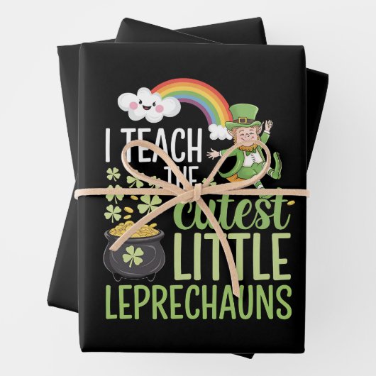 私は最教えも可愛い小さなレプレシャンのアイリッシュのティーシュ ラッピングペーパーシート (インサイチュ)