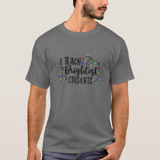 私は最教えも明るい学生のクリスマスライト Tシャツ