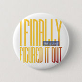 私は最終的にそれを…把握しました 缶バッジ (正面)