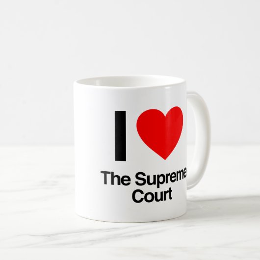 私は最高裁判所が大好きだ コーヒーマグカップ (正面右)
