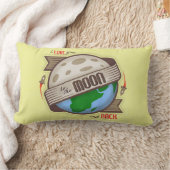 私は月およびバックの装飾用クッションに愛します ランバークッション (ブランケット)