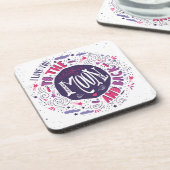 私は月および背部に愛します コースター (左側)