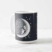 私は月および背部に愛します コーヒーマグカップ (正面左)
