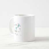 私は月および背部に愛します コーヒーマグカップ (正面左)