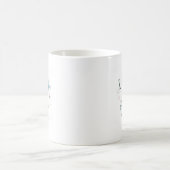 私は月および背部に愛します コーヒーマグカップ (中央)