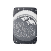 私は月および背部に愛します バスマット (正面縦)