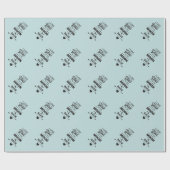 私は月および背部に愛します ラッピングペーパー (フラット)