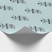 私は月および背部に愛します ラッピングペーパー (角)