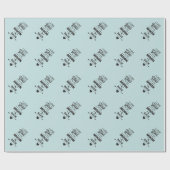 私は月および背部に愛します ラッピングペーパー (フラット)