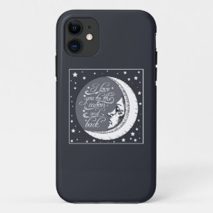 私は月および背部に愛します iPhone 11 ケース