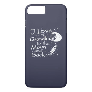 私は月および背部に私の孫を愛します iPhone 8 PLUS/7 PLUSケース
