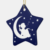 私は月および背部オーナメントに愛します セラミックオーナメント (左)