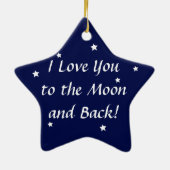 私は月および背部オーナメントに愛します セラミックオーナメント (裏面)