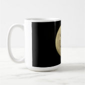 私は月および背部マグに愛します コーヒーマグカップ (左)