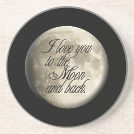 私は月および背部現実的な月に愛します コースター