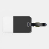 私は月および背部黒に愛します ラゲッジタグ (裏面横)