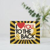 私は月とバックにあなたを愛している ポストカード (スタンド正面)