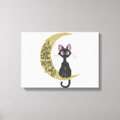 私は月とバックにあなたを愛する – バックコロを選択 キャンバスプリント (正面)