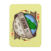 私は月とバックにあなたを愛する – 柔軟な磁石 マグネット (縦)