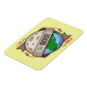 私は月とバックにあなたを愛する – 柔軟な磁石 マグネット (左側)