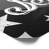 私は月とバックカルボードのポスターにあなたを愛している ポスター (角)