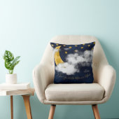 私は月とバック引用文水色にあなたを愛する クッション (椅子)