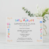 私は月とバックLGBTQ+ベビーシャワーIにあなたを愛している 招待状 (スタンド正面)