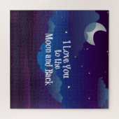 私は月と背中にあなたを愛している ジグソーパズル (横)