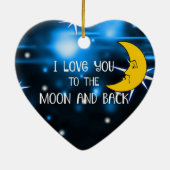 私は月と背中にあなたを愛している セラミックオーナメント (裏面)