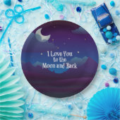 私は月と背中にあなたを愛している ペーパープレート (パーティー)