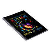 私は月と背中Tに自閉症の人を愛している ノートブック (右側)